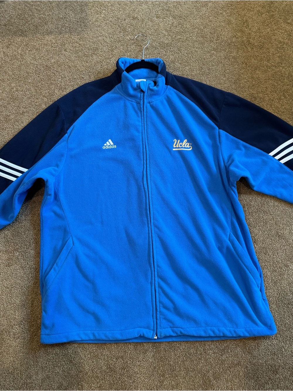 UCLA Adidas Fleece Jacket Mens Size XL